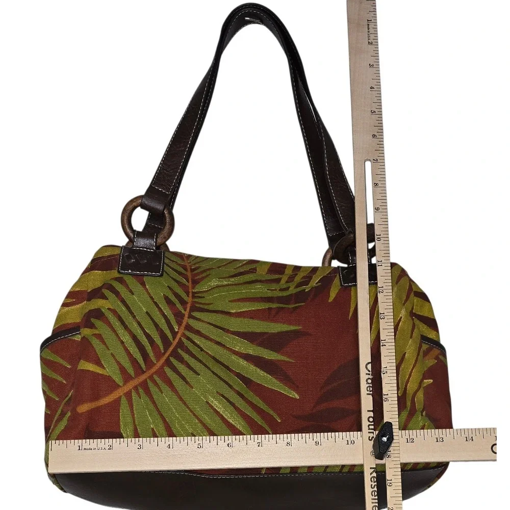 Relic Tropical‎ Floral Canvas Hobo Shoulder Bag Faux Leather canvas Handle Purse
